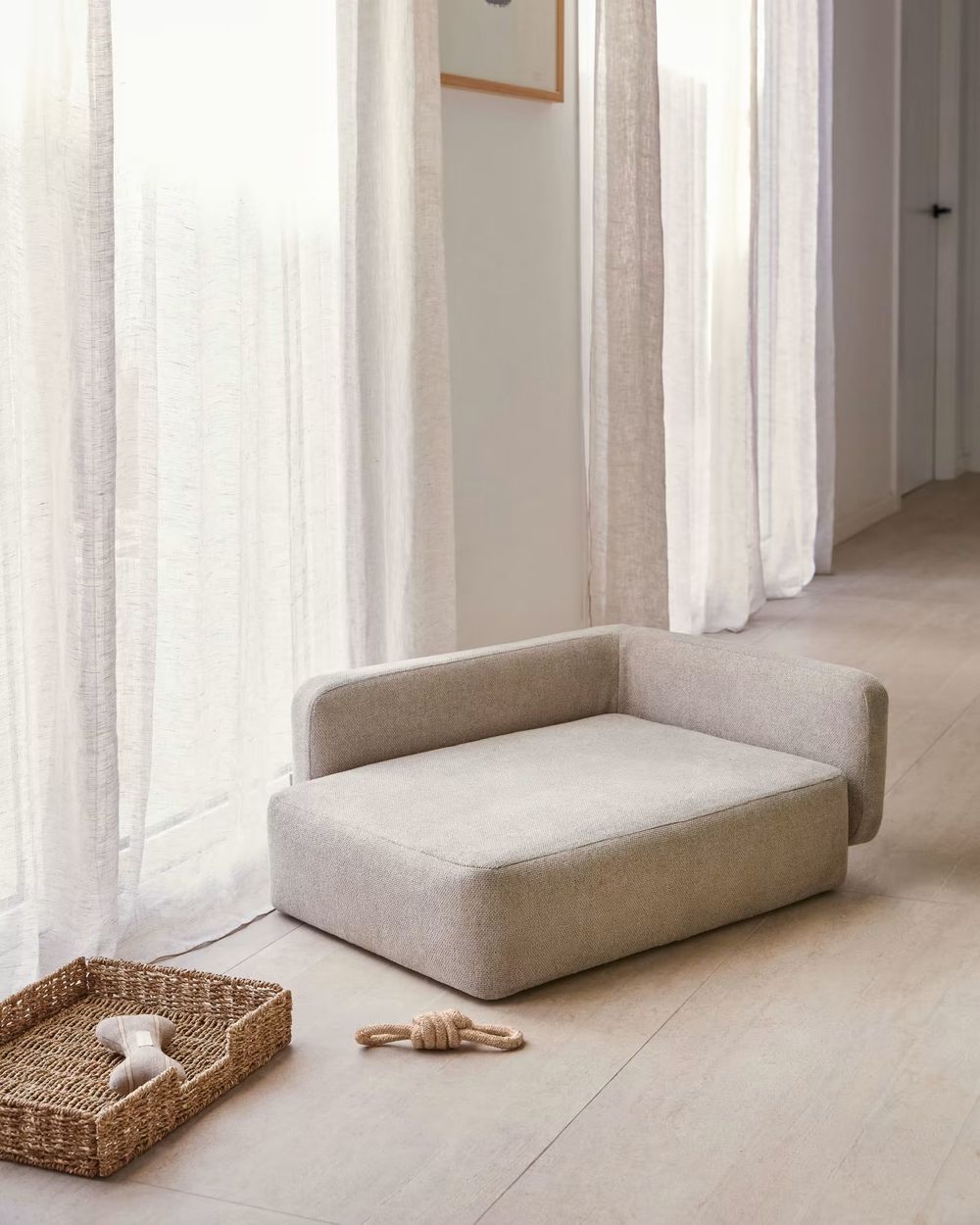 Klein huisdierenbed BOWIE - Beige KAV BOSBE