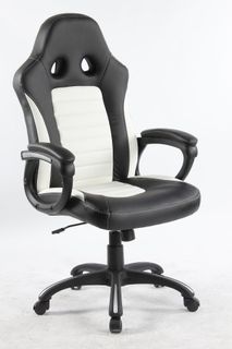 Bureaustoel JUNIOR - Zwart/Wit PDM BU JU