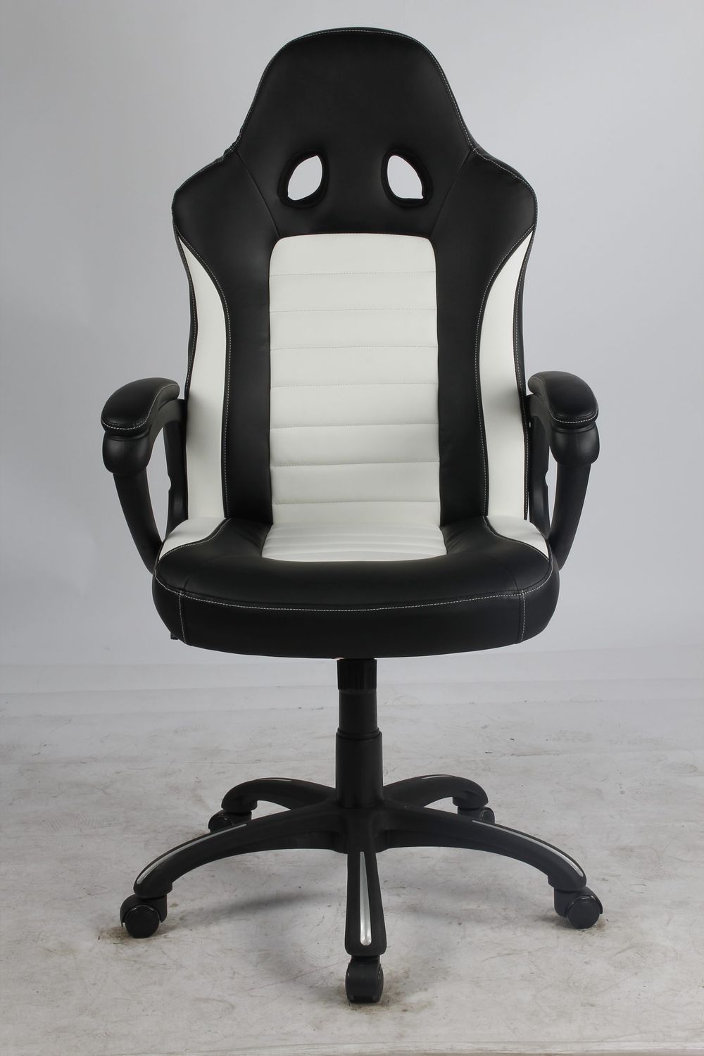 Bureaustoel JUNIOR - Zwart/Wit PDM BU JU