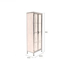 Vitrinekast GERTLUSH - Goud ZVR 4100047