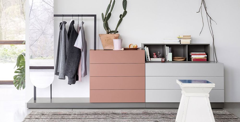 Commode met spiegel en hangrek EASY NVM CO TZ