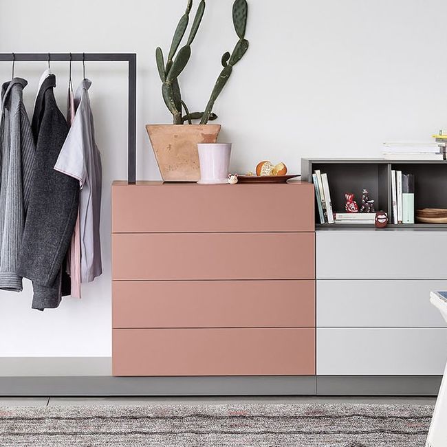 Commode met spiegel en hangrek EASY