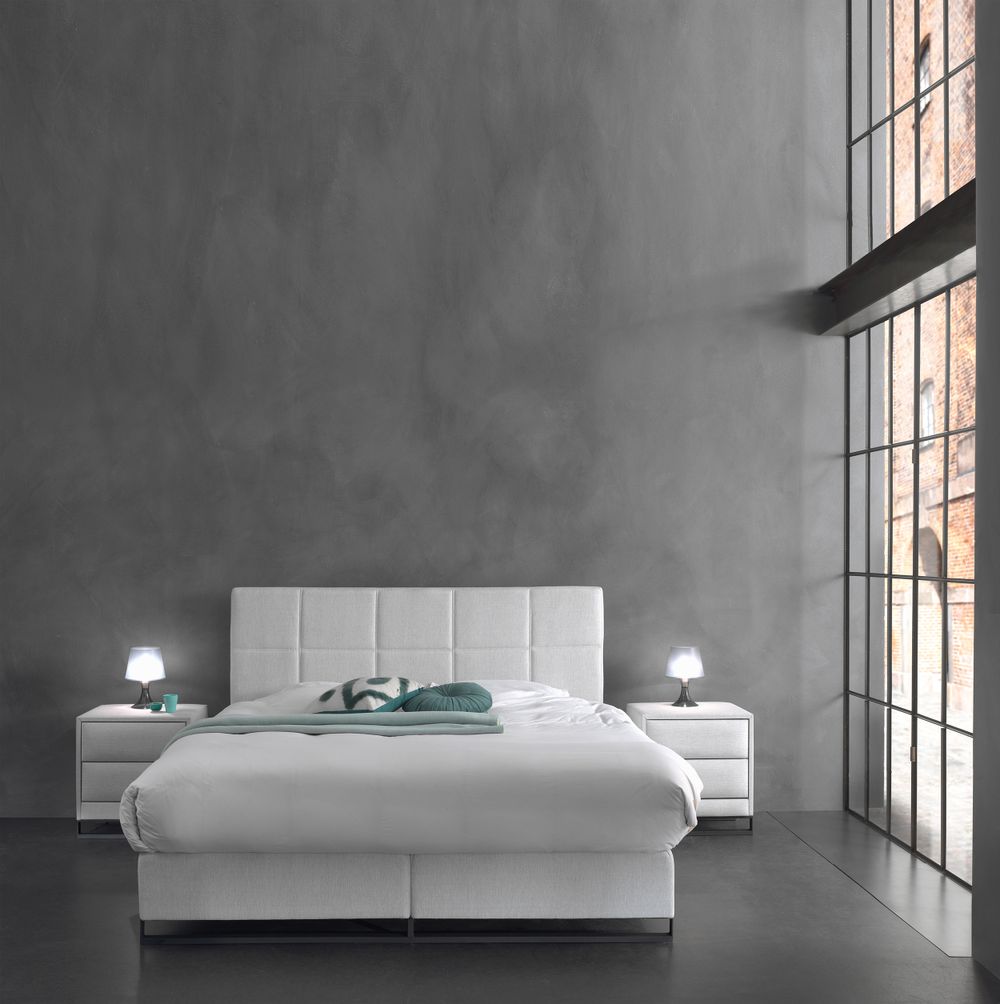 Boxspring BERLIN excl. matras - Lichtgrijs SFD-12-000005-E1165
