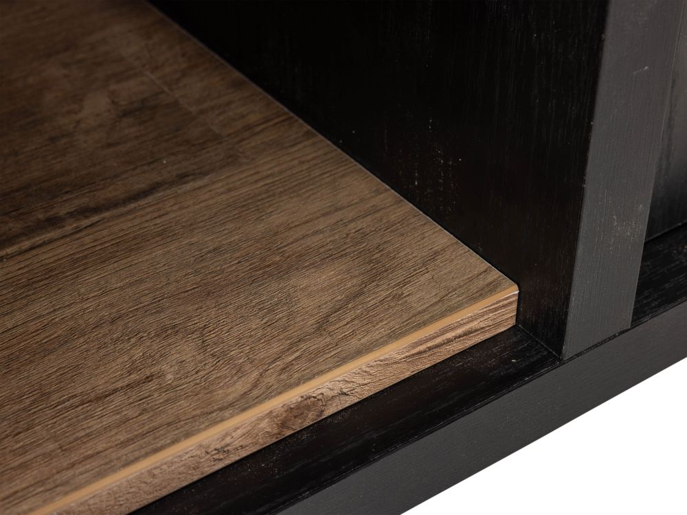 TV-meubel VENETO - Elegant Black/Old Teak MBR-78-000007