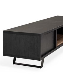 TV-meubel VENETO - Elegant Black/Old Teak MBR-78-000007