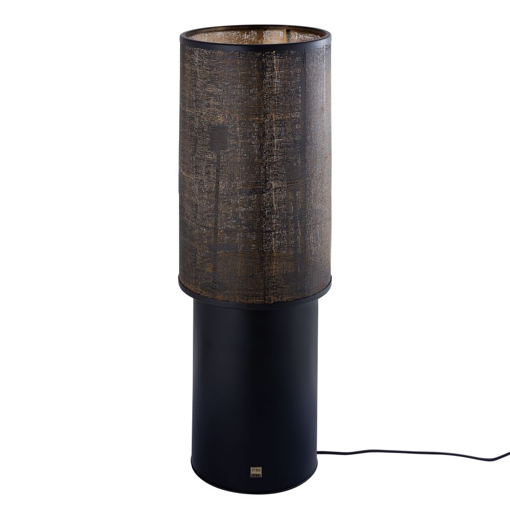 Vloerlamp JARNE - Zwart/Bruin PEM 717914