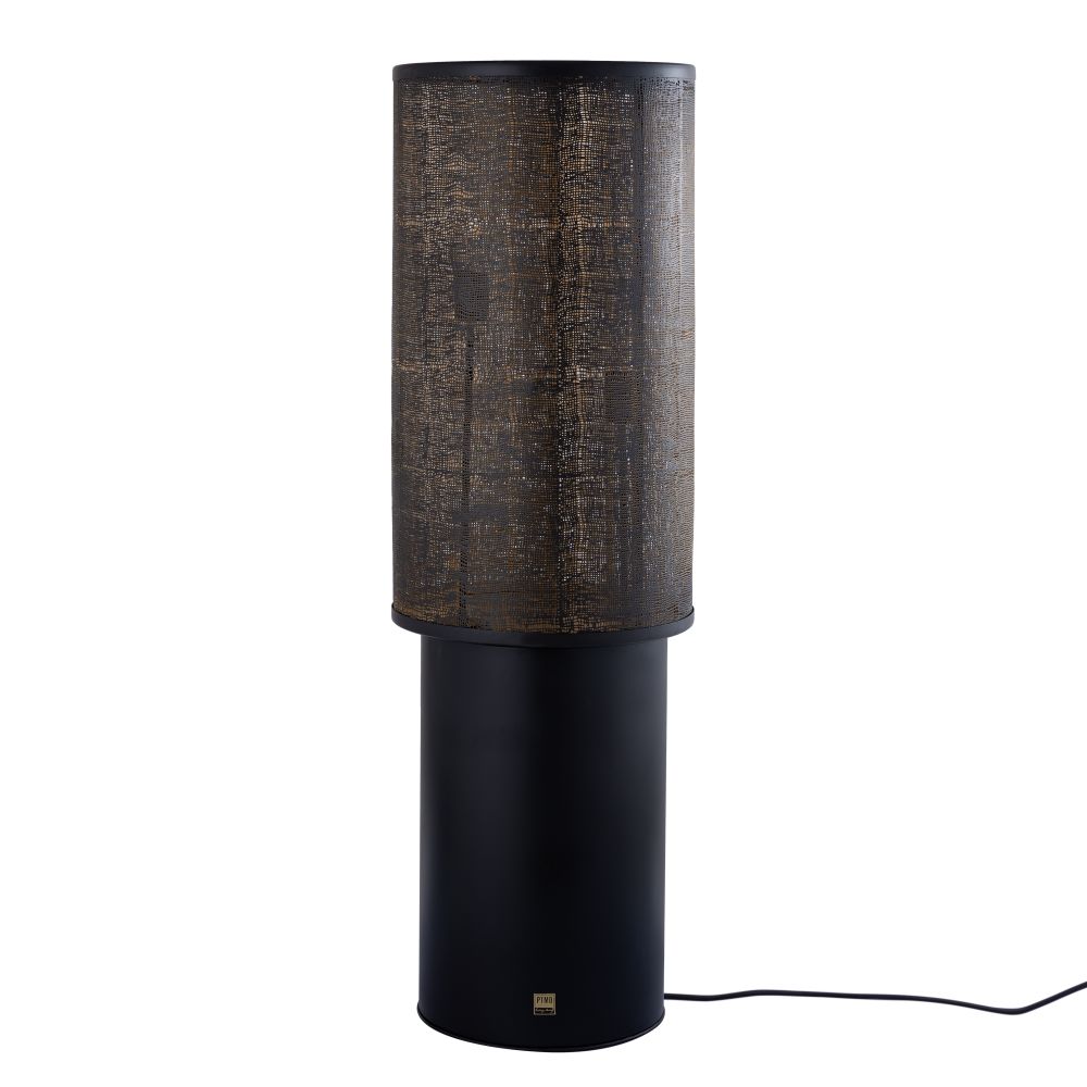 Vloerlamp JARNE - Zwart/Bruin PEM 717914