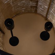 Vloerlamp JARNE - Zwart/Bruin PEM 717914