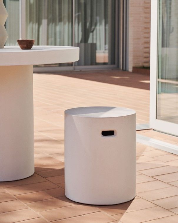 Voetbank AIGUABLAVA - Wit cement