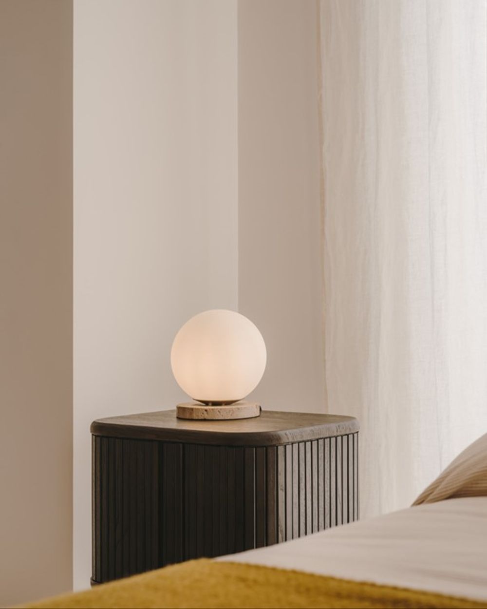 Tafellamp MALACHI - Glas/Travertijn KAV L0300056PR10