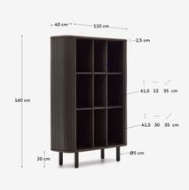 Wandkast MAILEN - Donker essenfineer KAV M1200002MM51