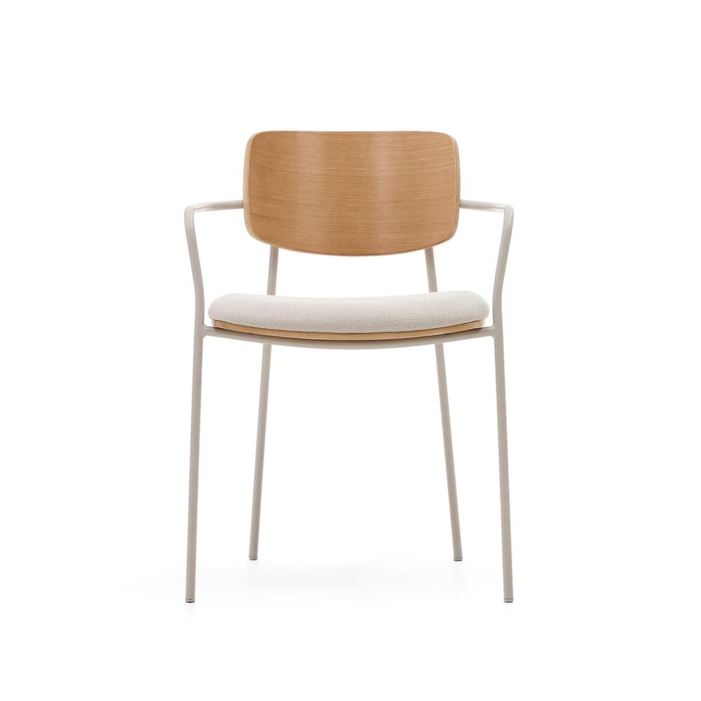 Stoel MAUREEN - Eikenfineer / Beige KAV CC6029KY12
