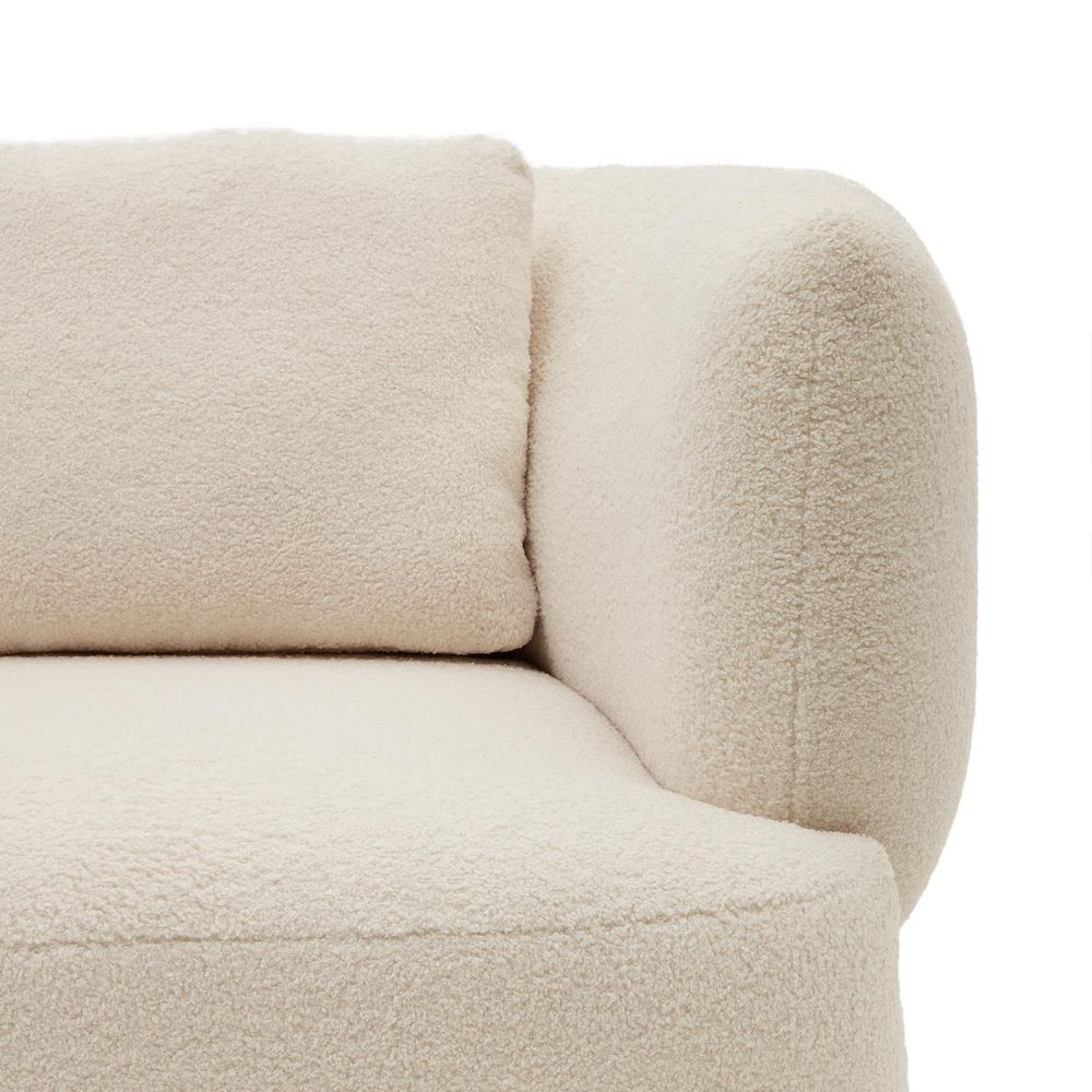 Fauteuil MARTINA - Witte schapenvacht KAV S83110HI39