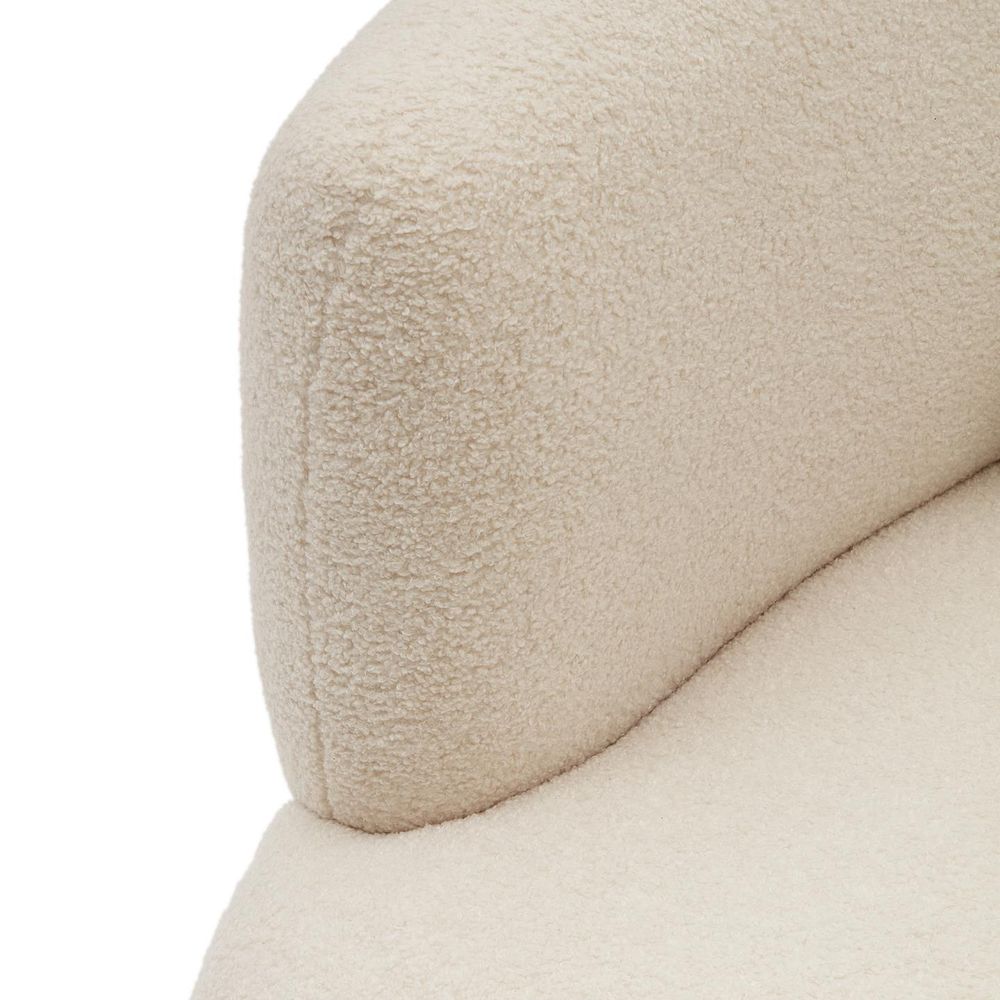 Fauteuil MARTINA - Witte schapenvacht KAV S83110HI39