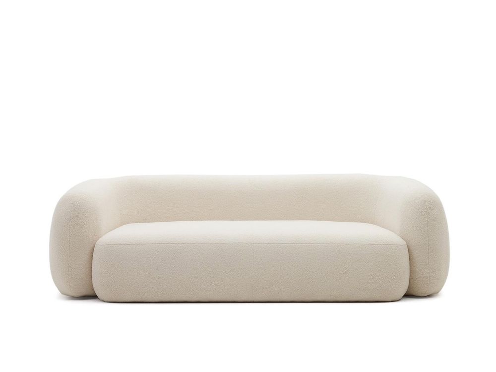 3-zitsbank MARTINA - Witte schapenvacht KAV S83130HI39