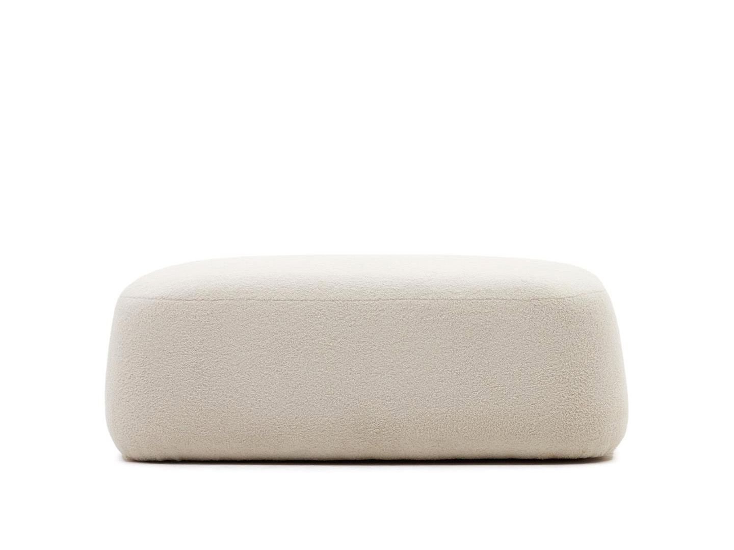 Fauteuil kubus kunstleer zwart