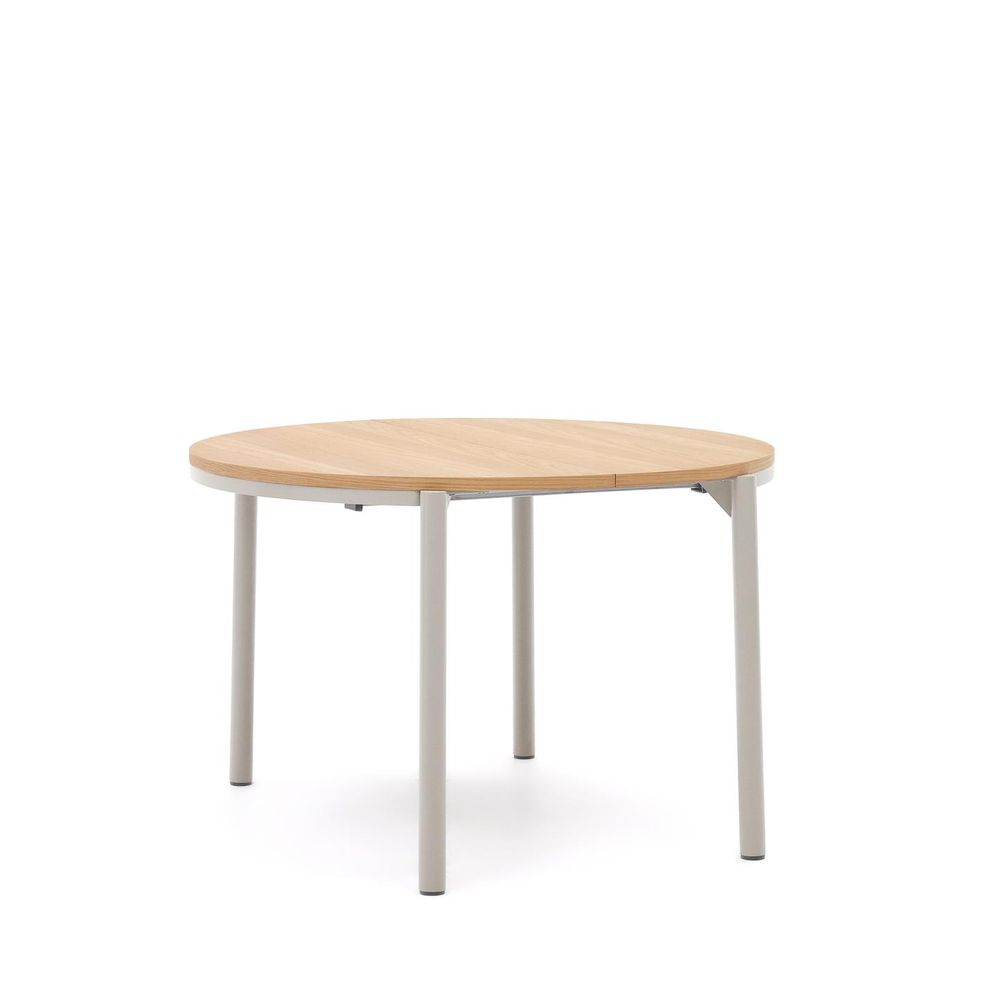 Uitschuifbare eetkamertafel MONTUIRI - Eikenfineer KAV T0300021MM40