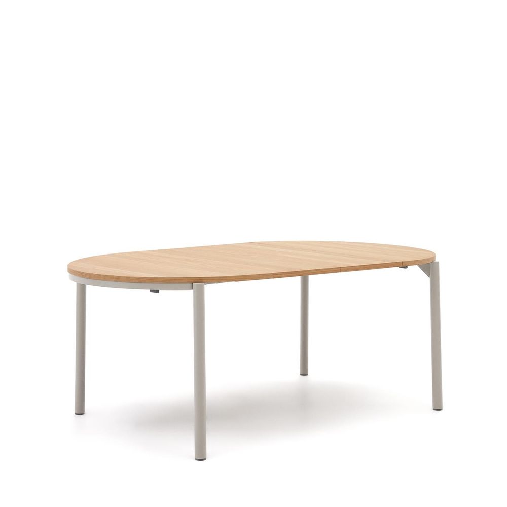 Uitschuifbare eetkamertafel MONTUIRI - Eikenfineer KAV T0300021MM40