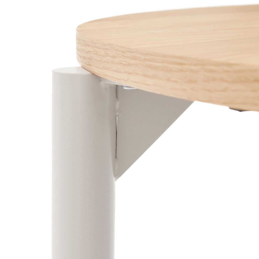 Uitschuifbare eetkamertafel MONTUIRI - Eikenfineer KAV T0300021MM40