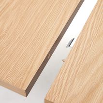 Uitschuifbare eetkamertafel MONTUIRI - Eikenfineer KAV T0300021MM40