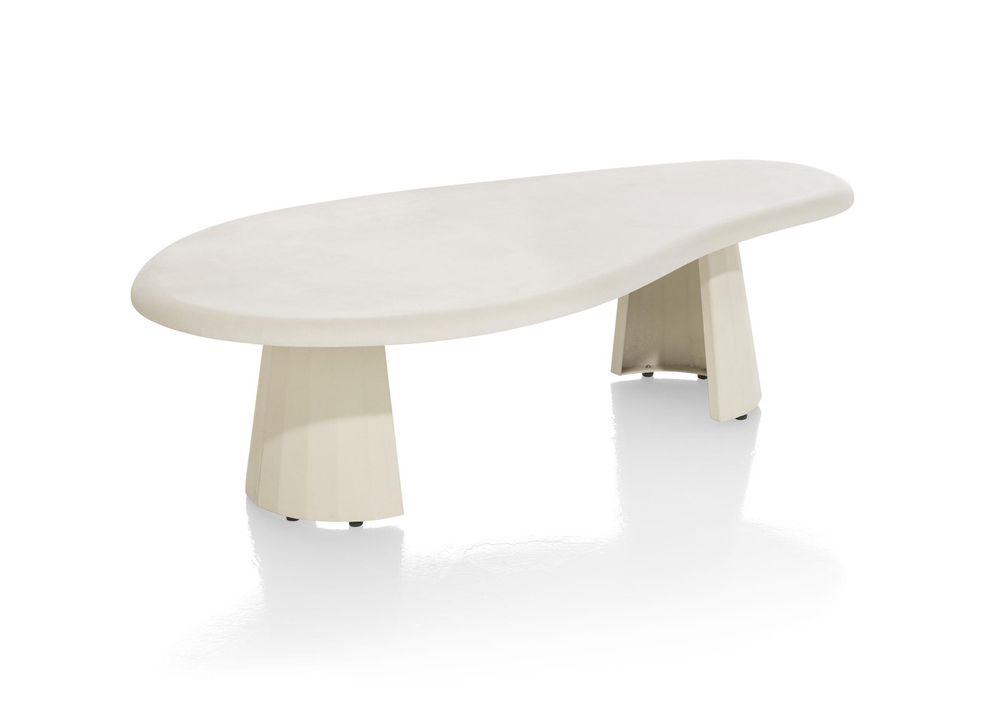 Salontafel ovaal KALMAR - Stone skin XOO 46790OWI