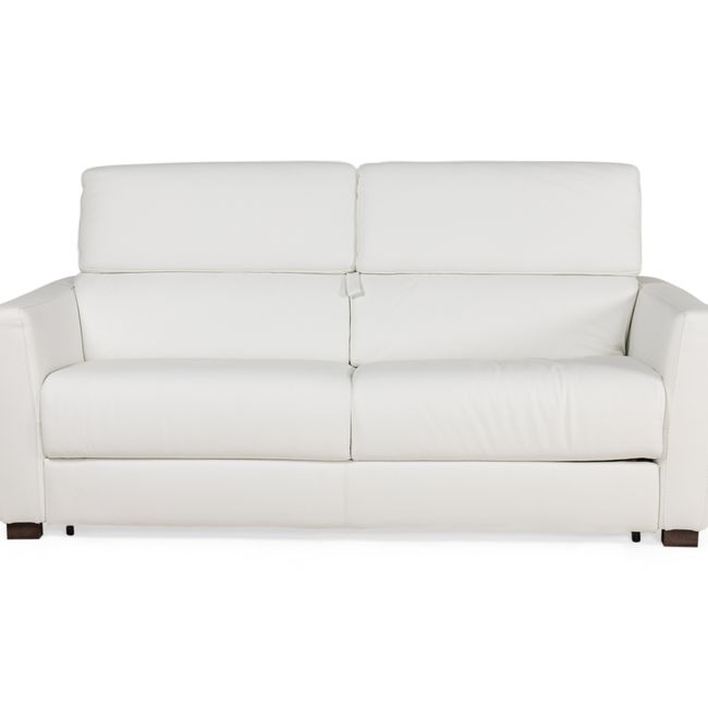 Zetelbed MONTREAL - Wit leder