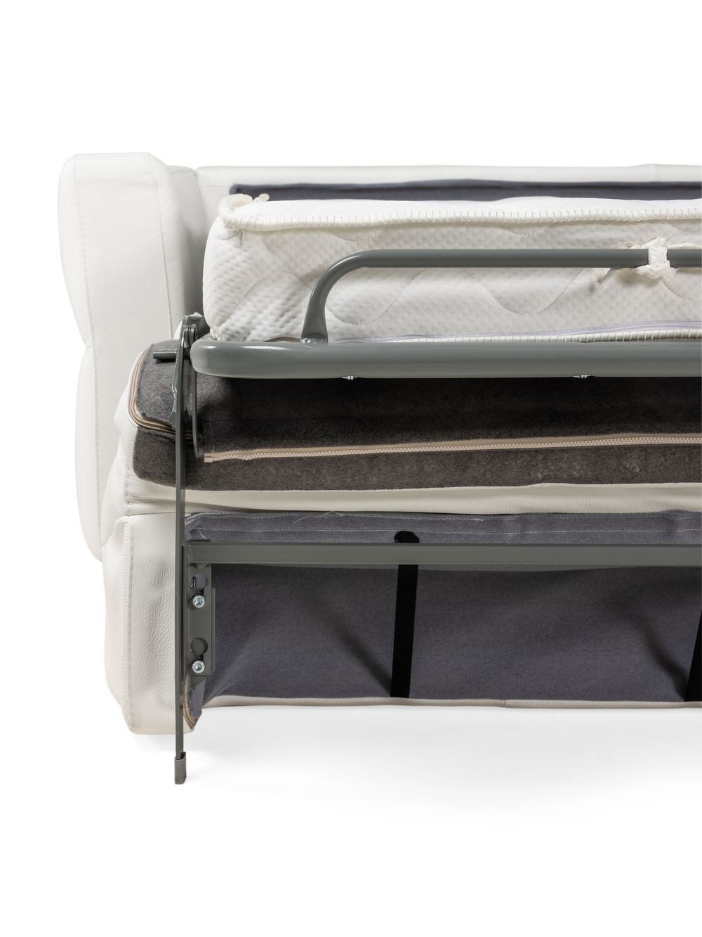 Zetelbed MONTREAL - Wit leder DDV MO 3ZB-30-RBN