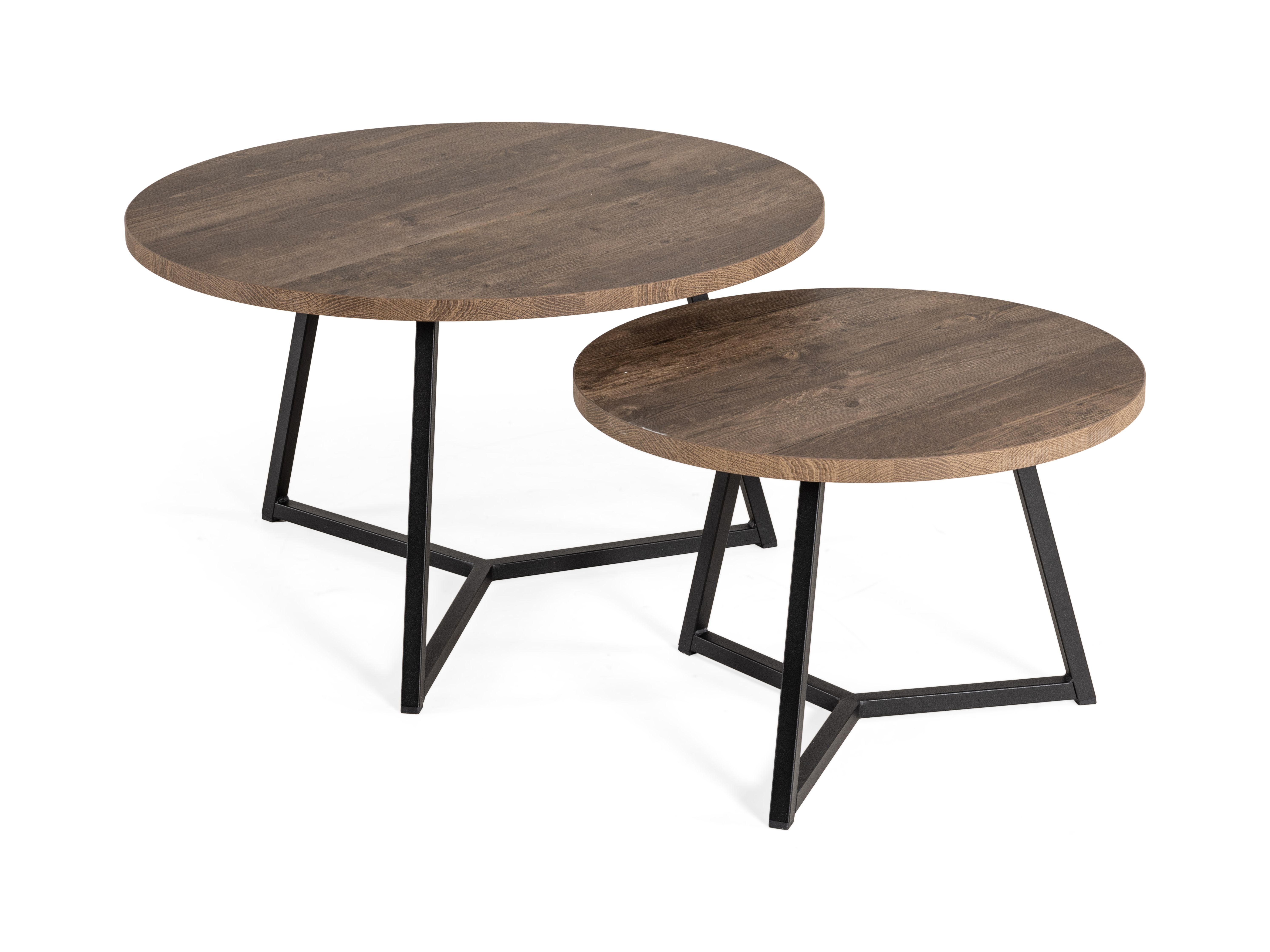 Set van 2 salontafels TORINO - Mokka MXF TOR ST-M