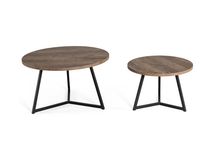 Set van 2 salontafels TORINO - Mokka MXF TOR ST-M