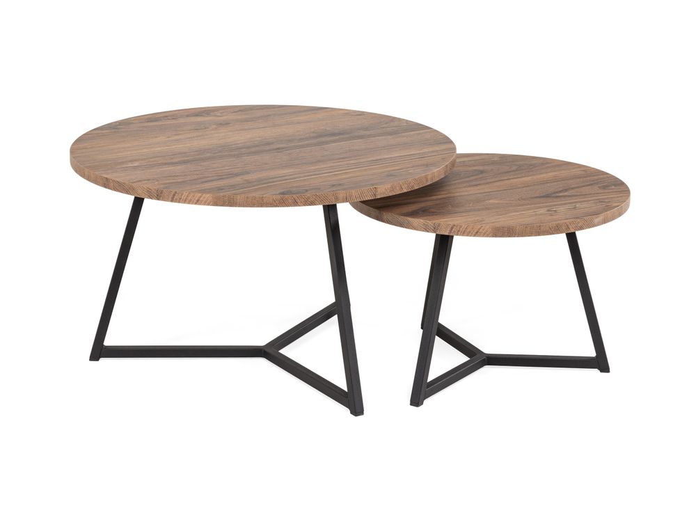 Set van 2 salontafels TORINO - Mokka MXF TOR ST-S