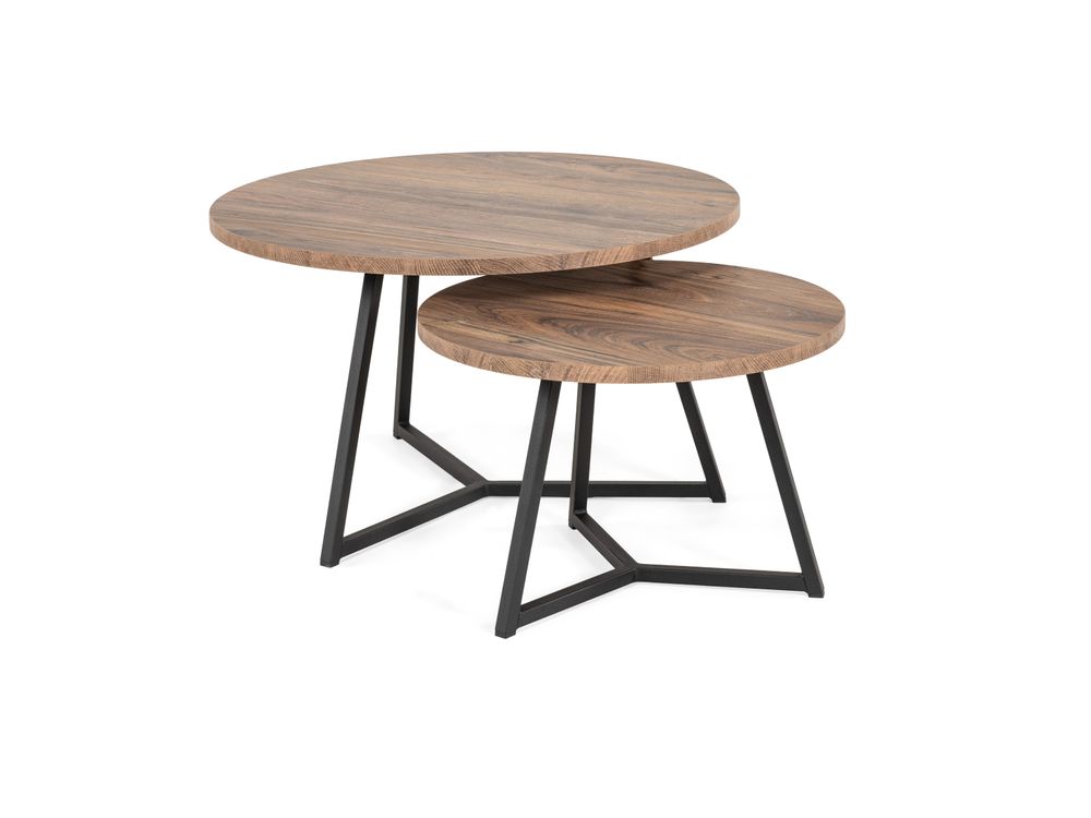 Set van 2 salontafels TORINO - Mokka MXF TOR ST-S