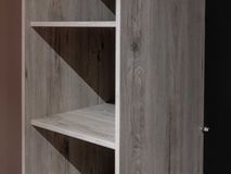 Schuifdeurkast LIMA - Lichtgrijs eiken MBR LI SK25-MOLG