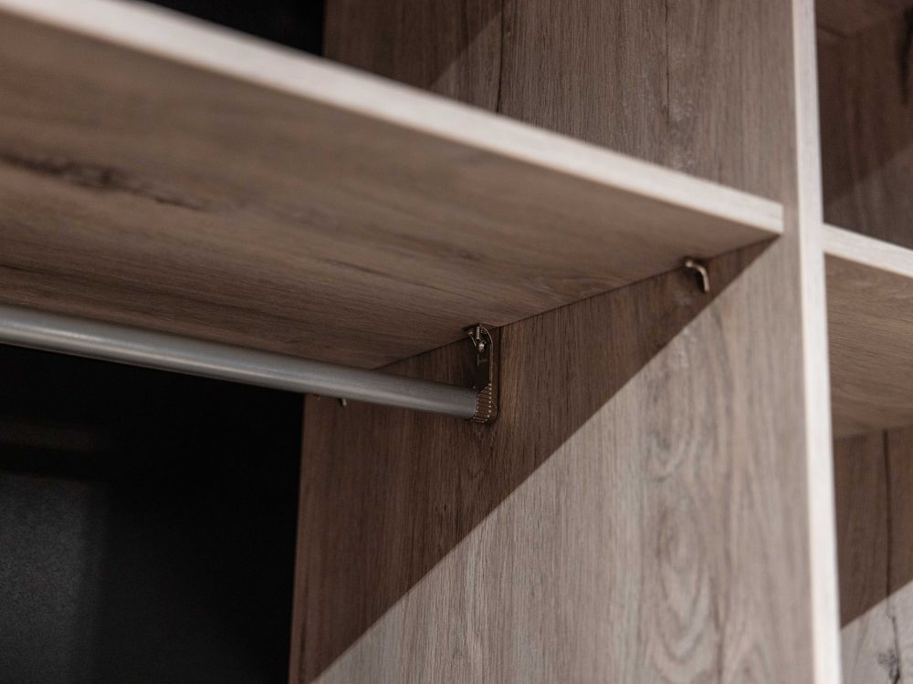 Schuifdeurkast LIMA - Lichtgrijs eiken MBR LI SK25-MOLG