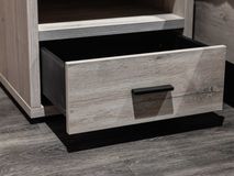 2-persoonbed met 2 nachttafels LIMA - Lichtgrijs e MBR LI LB180-2NK-MOLG