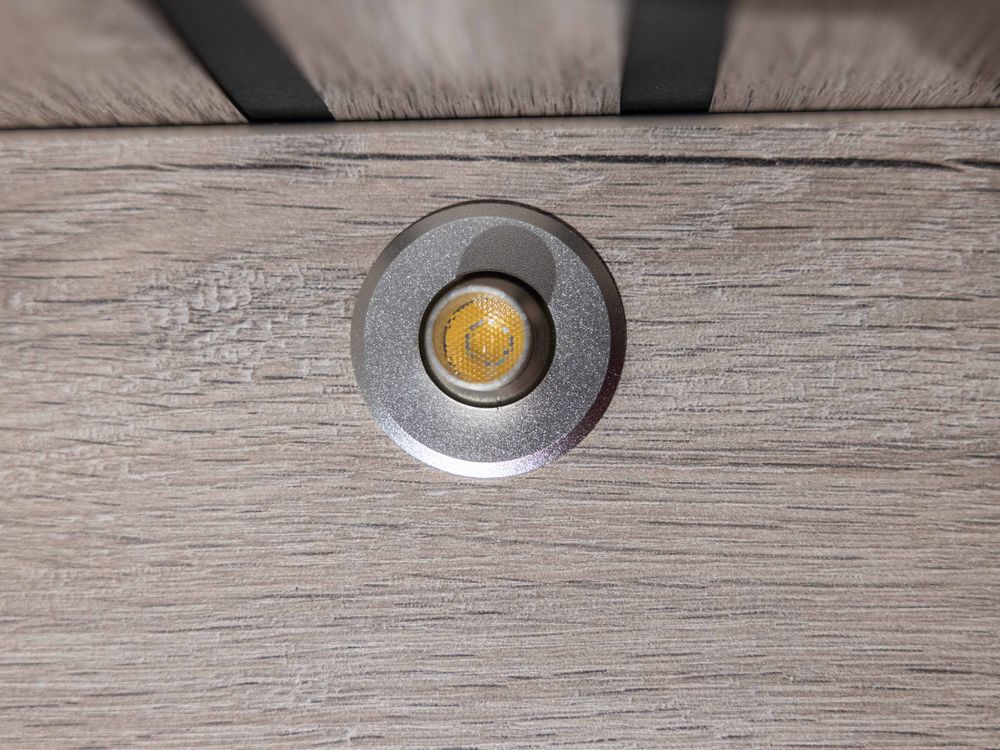 2-persoonbed met 2 nachttafels LIMA - Lichtgrijs e MBR LI LB180-2NK-MOLG