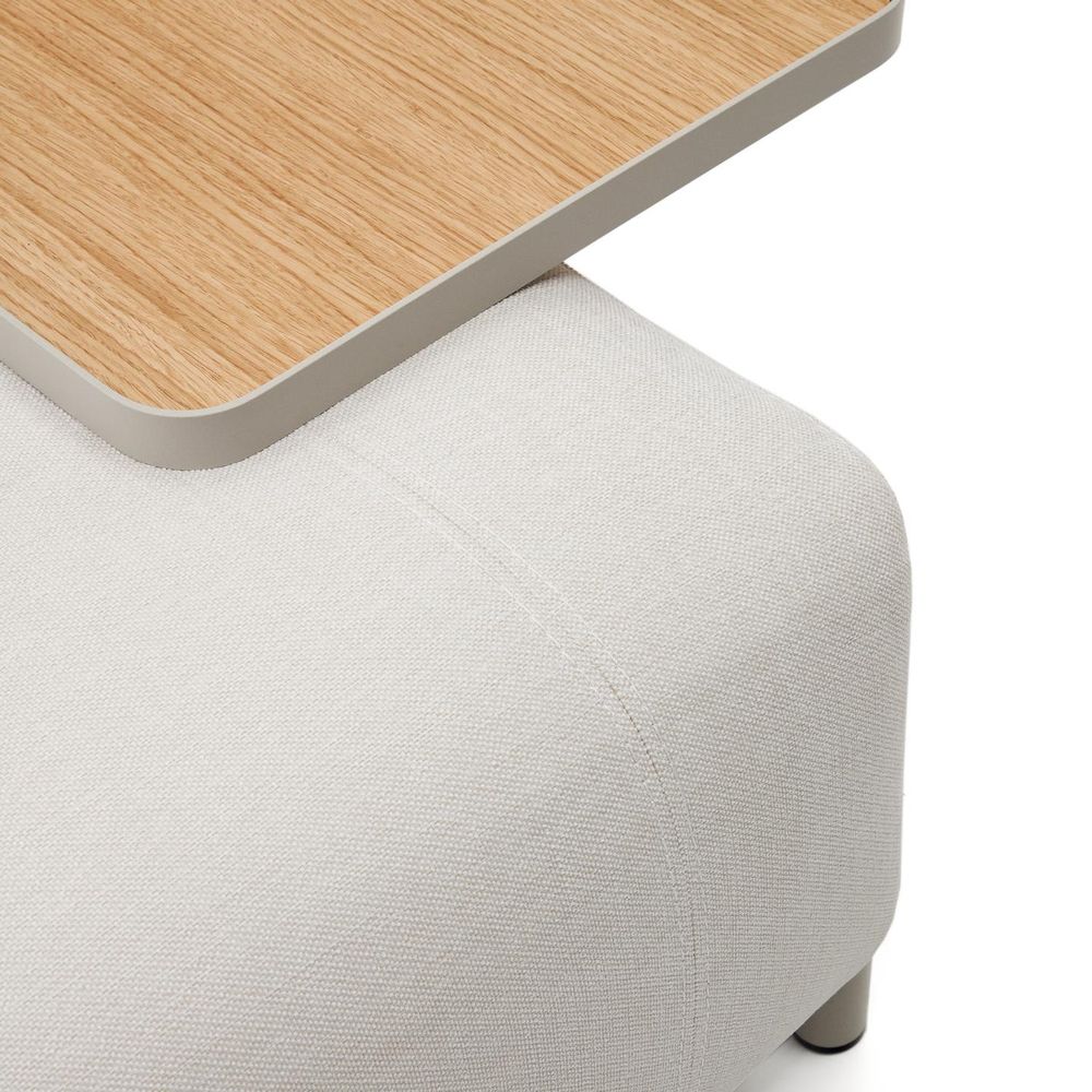 3-zit zetel COMPO met dienblad - Lichtgrijs KAV S83633DR39