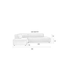 Hoeksalon FAT FREDDY - Caramel ZVR 3200259