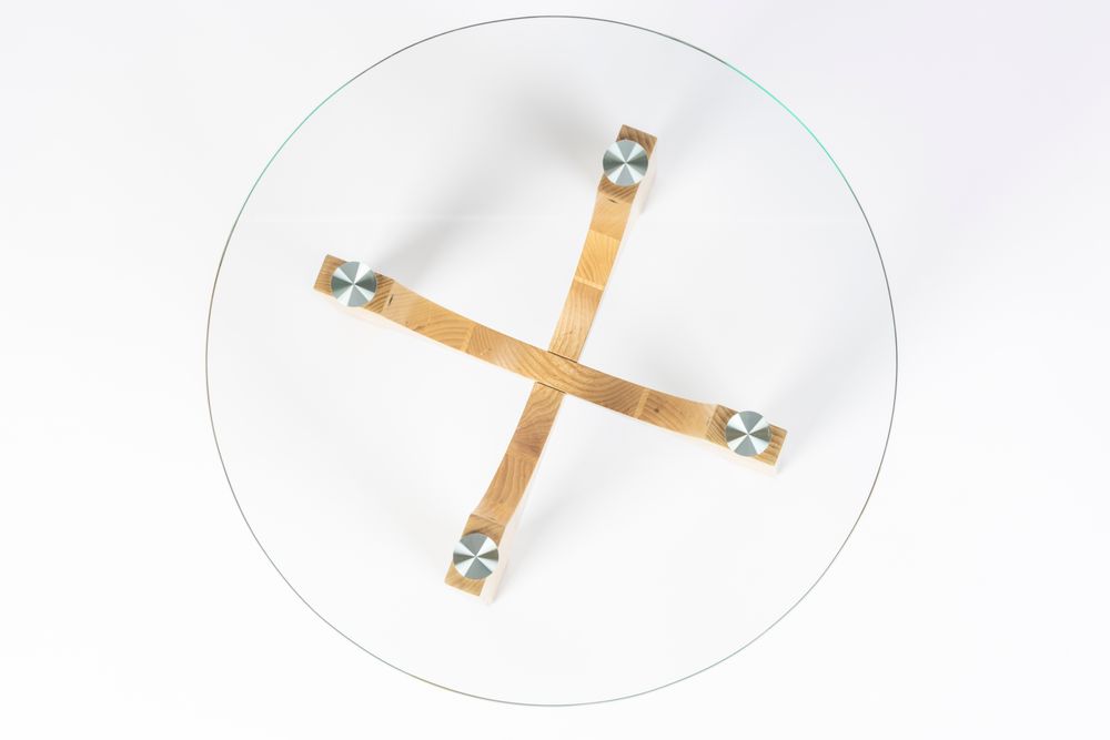 Bijzettafel KOBE - Hout/Glas ZVR 2300342