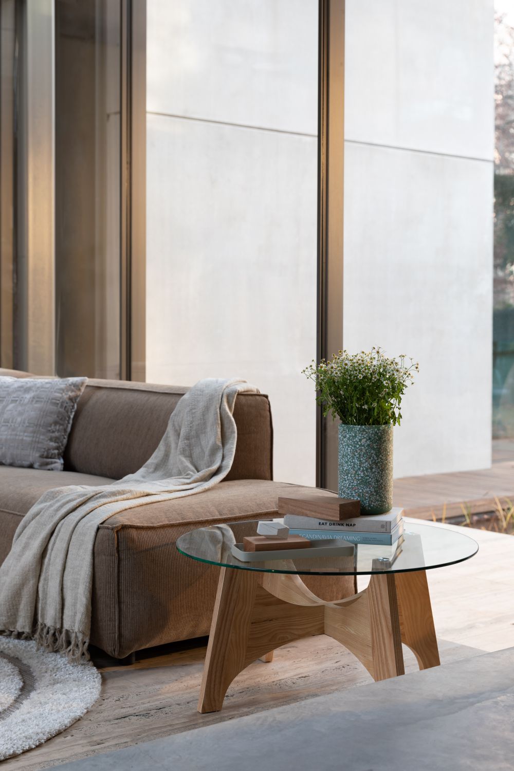 Salontafel KOBE - Hout/Glas ZVR 2300343