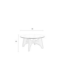 Salontafel KOBE - Hout/Glas ZVR 2300343