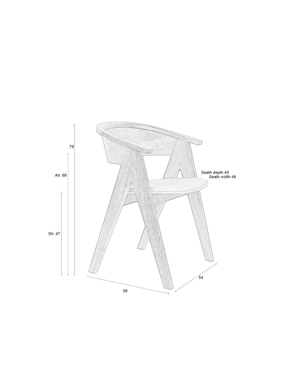 Eetkamerstoel NDSM - Hout ZVR 1100545