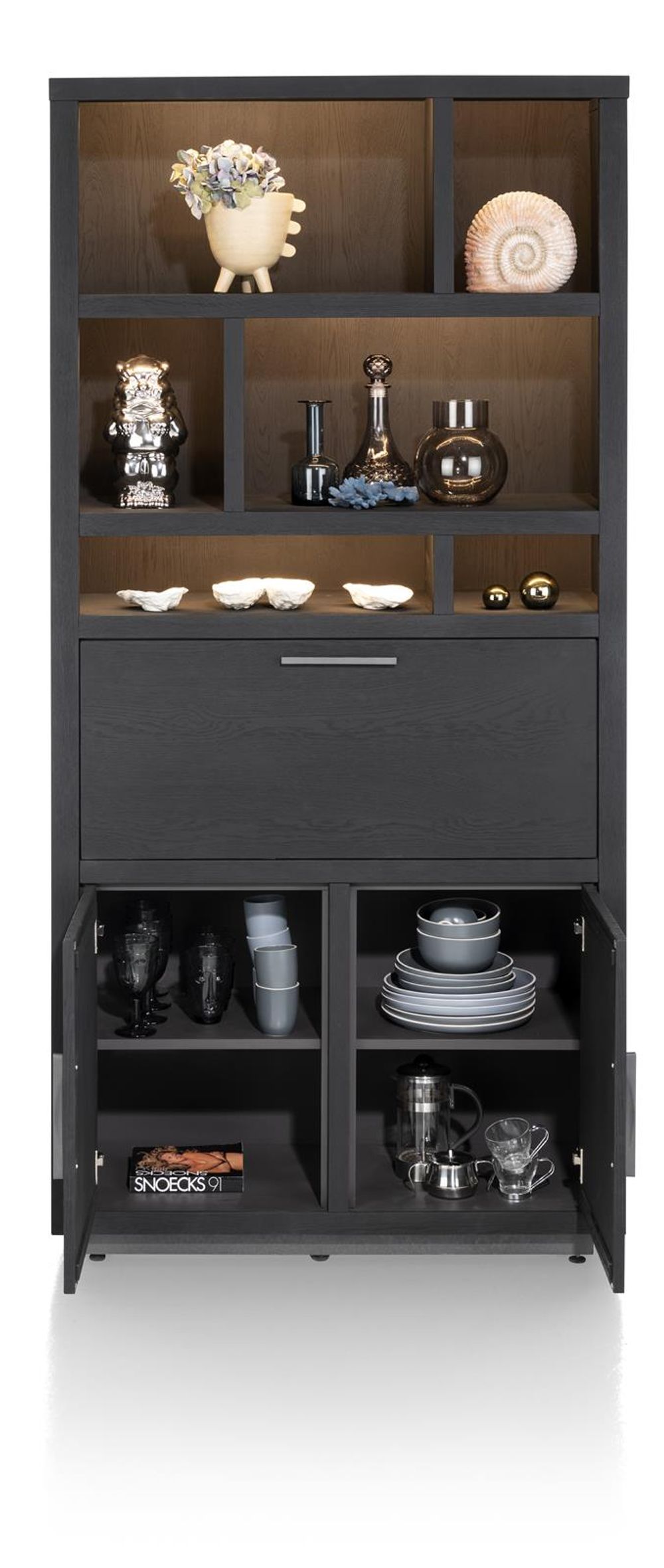 Barkast PAVIE - Zwart HEH 46516CBL