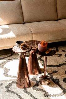 Bijzettafel MOUNT - Bruin marmer ZVR 2300320