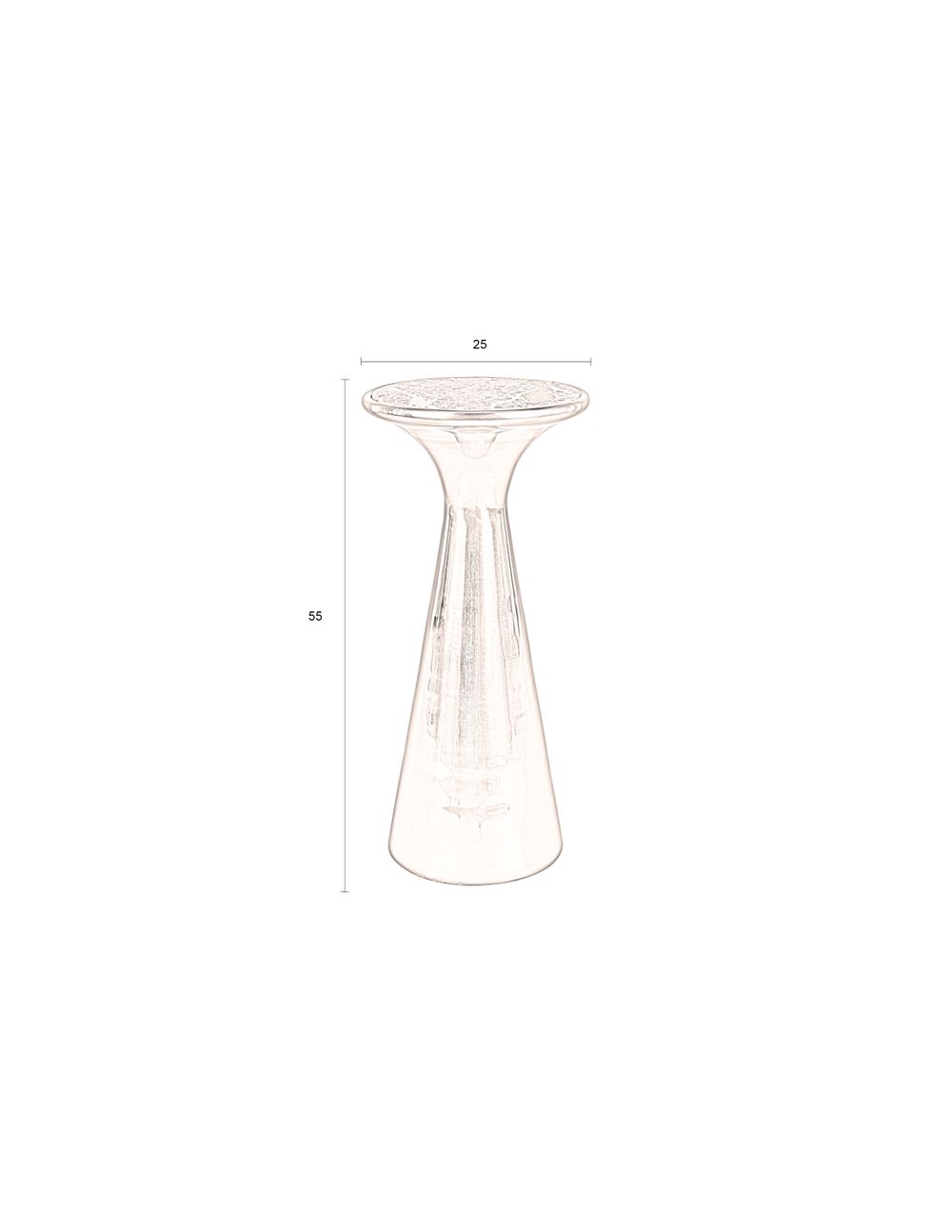 Bijzettafel MOUNT - Bruin marmer ZVR 2300319