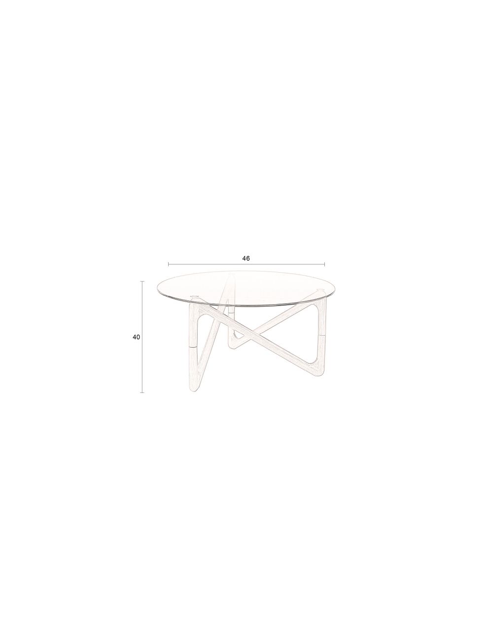 Salontafel NAIA - Walnoot ZVR 2300328