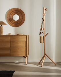 Kapstok NADUE - Massief beukenhout/Zwart KAV M1100007MM01