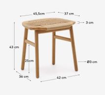 Barkruk ENIT - Eik KAV C0600056MM46