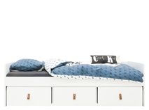 Bedbank INDY met 3 laden - Wit/naturel C-BOP IN BB