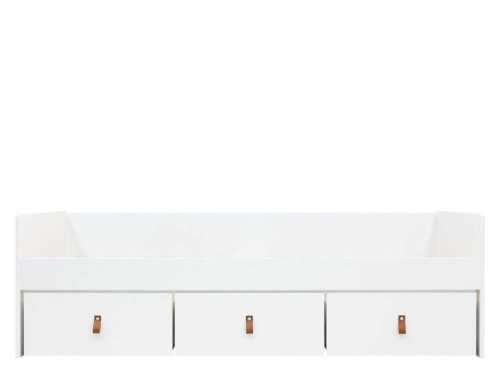 Bedbank INDY met 3 laden - Wit/naturel C-BOP IN BB