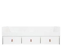 Bedbank INDY met 3 laden - Wit/naturel C-BOP IN BB